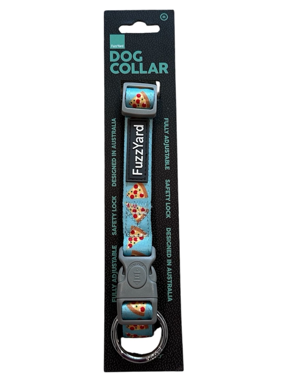 Fuzzyard Dog Collar Pizza NWT Size Medium
